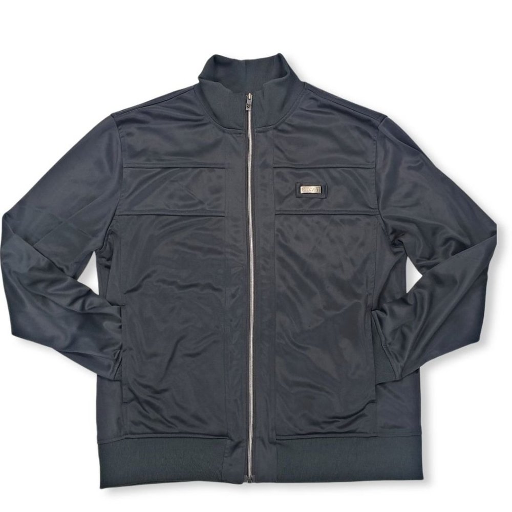 CAVI Men's Black Casual Jacket Full Front Zip XL